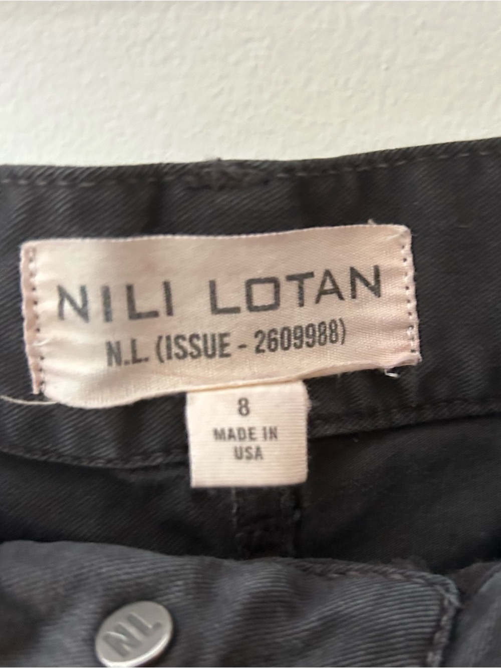 Nili Lotan Carbon Shon Barrel Leg Pant | Size 8 | Issue 2609988 | - Picture 6 of 6